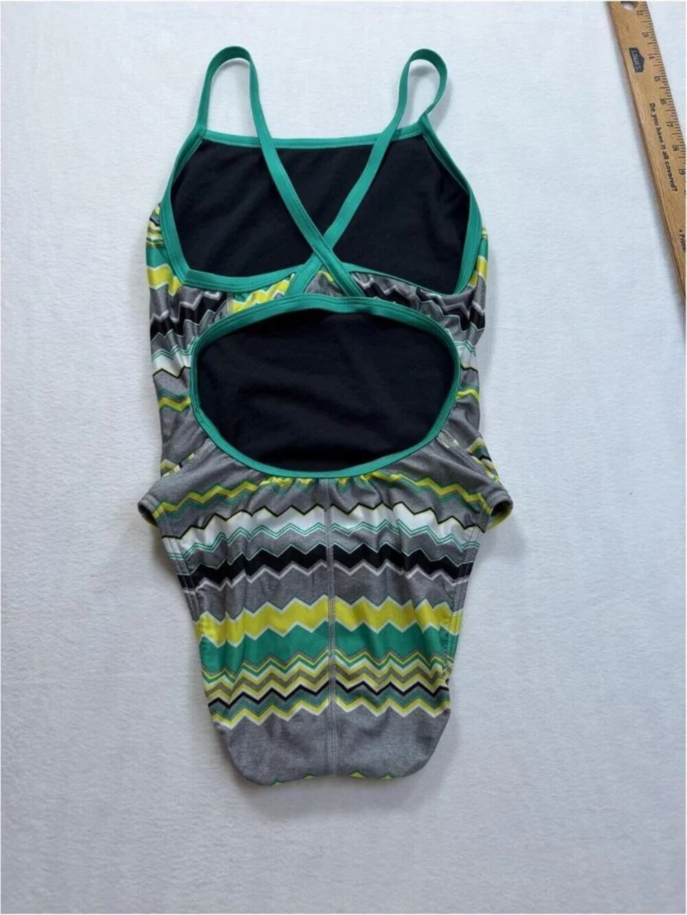 Speedo Girls' Zigzag One-Piece Cutout Swimsuit